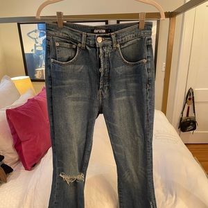 Adaptation cropped flare jeans!